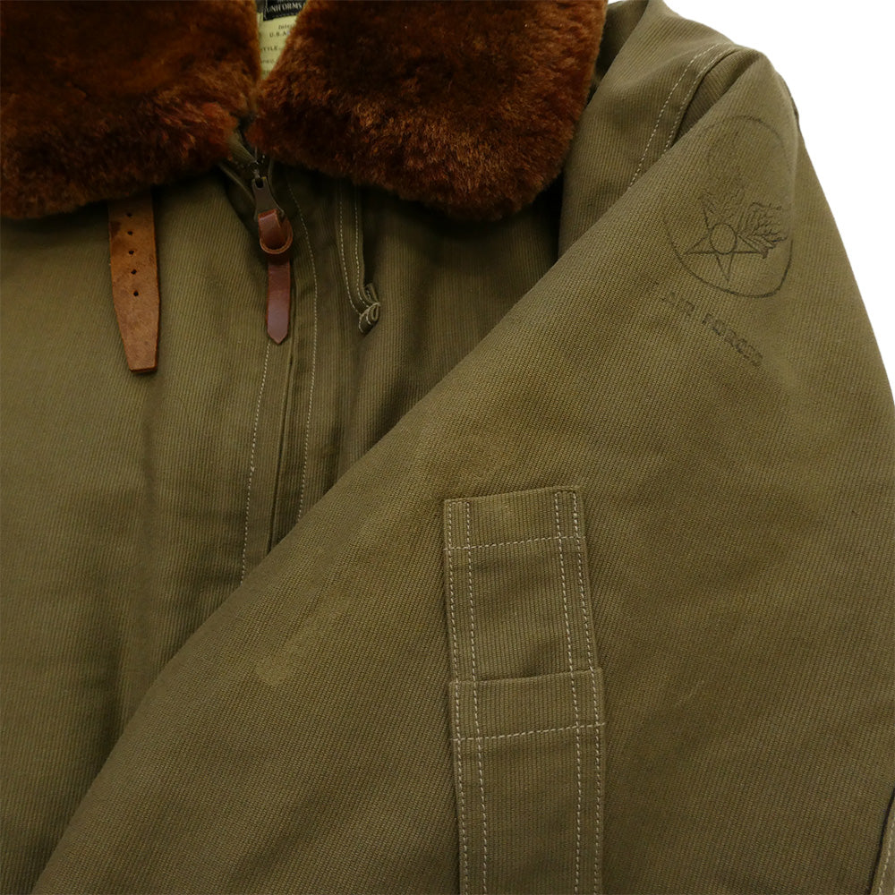 Buzz Rickson's バズリクソンズ M13824 M品番 colvinex B-15 flight jacket コルビネックス フライト ジャケット カーキ系 44【中古】