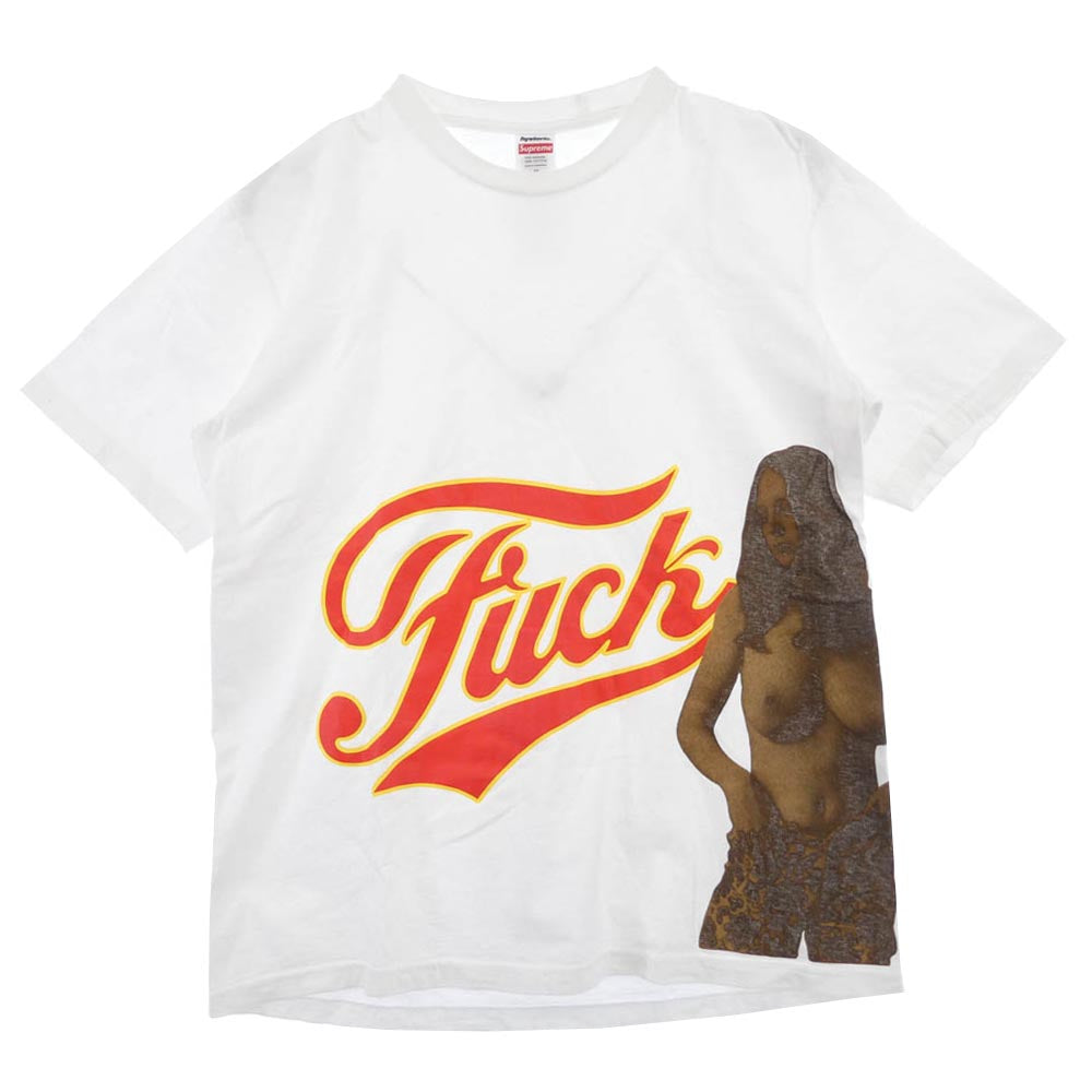 Supreme シュプリーム 24AW Fuck Tee 半袖 プリント Tシャツ ホワイト系 M【中古】
