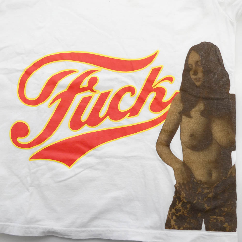 Supreme シュプリーム 24AW Fuck Tee 半袖 プリント Tシャツ ホワイト系 M【中古】