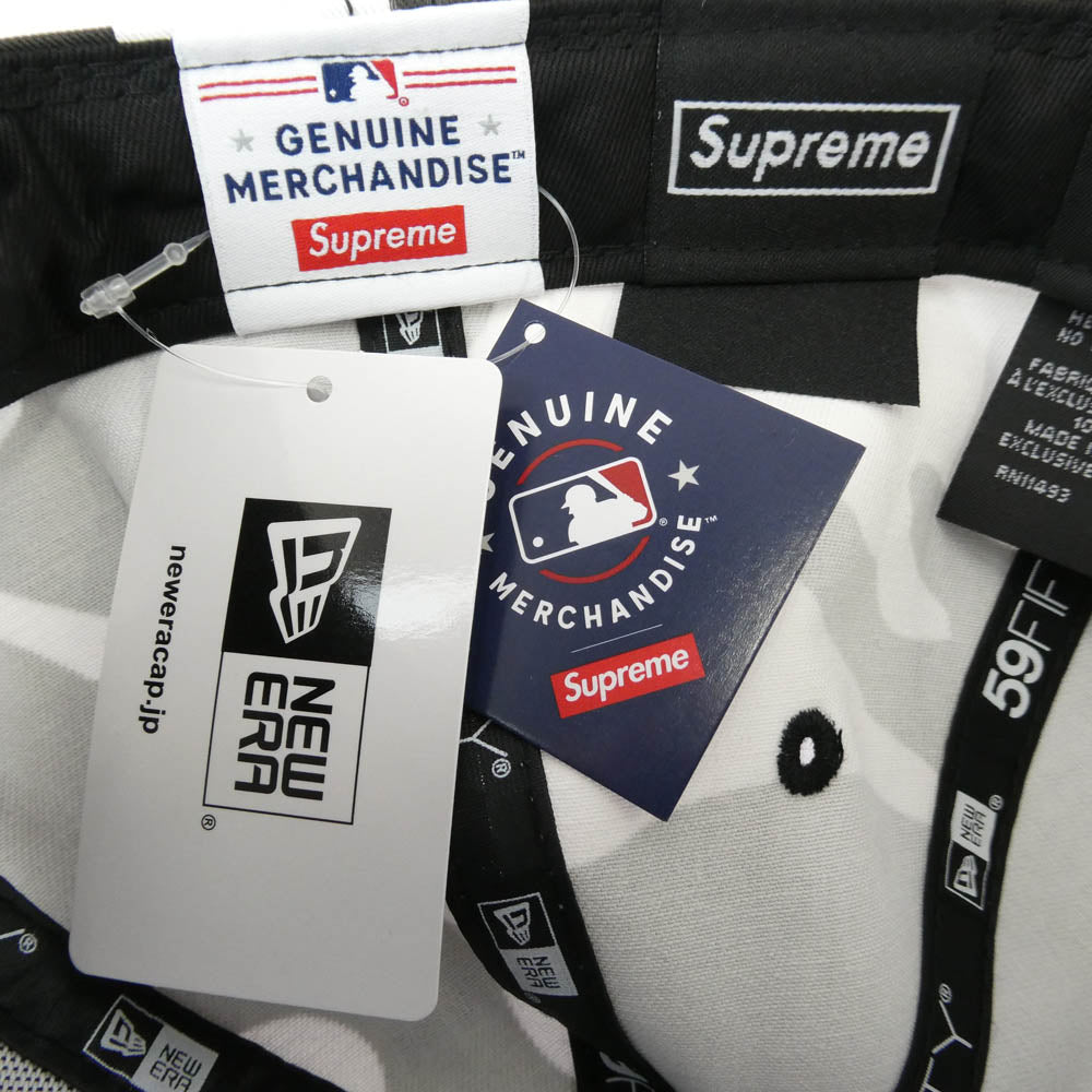 Supreme シュプリーム 25AW MLB x New Era Teams Box Logo New York Yankees Snow Camo キャップ 帽子 カモフラージュ系 58.7cm【新古品】【未使用】【中古】