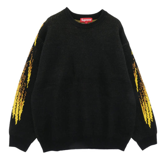 Supreme シュプリーム 25AW アンタイヒーロー Sweater ニット イーグル クルーネック セーター ブラック系 イエロー系 M【中古】