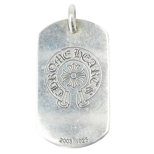 CHROME HEARTS クロムハーツ（原本無） 氷室京介 Angel エンジェル ホースシュー ラージ ドッグタグ ペンダントトップ シルバー系【中古】