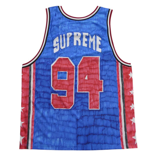 Supreme シュプリーム 25SS Marker Basketball Jersey マーカー バスケットボール ジャージ タンクトップ ブルー系 マルチカラー系 M【極上美品】【中古】
