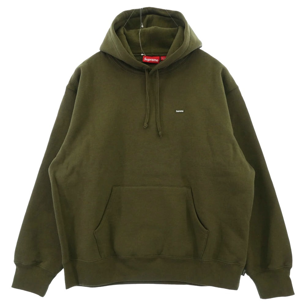 Supreme シュプリーム 25SS Small Box Hooded Sweatshirt スモール ボックス フーディー スウェットシャツ パーカー Dark Olive グリーン系 L【極上美品】【中古】