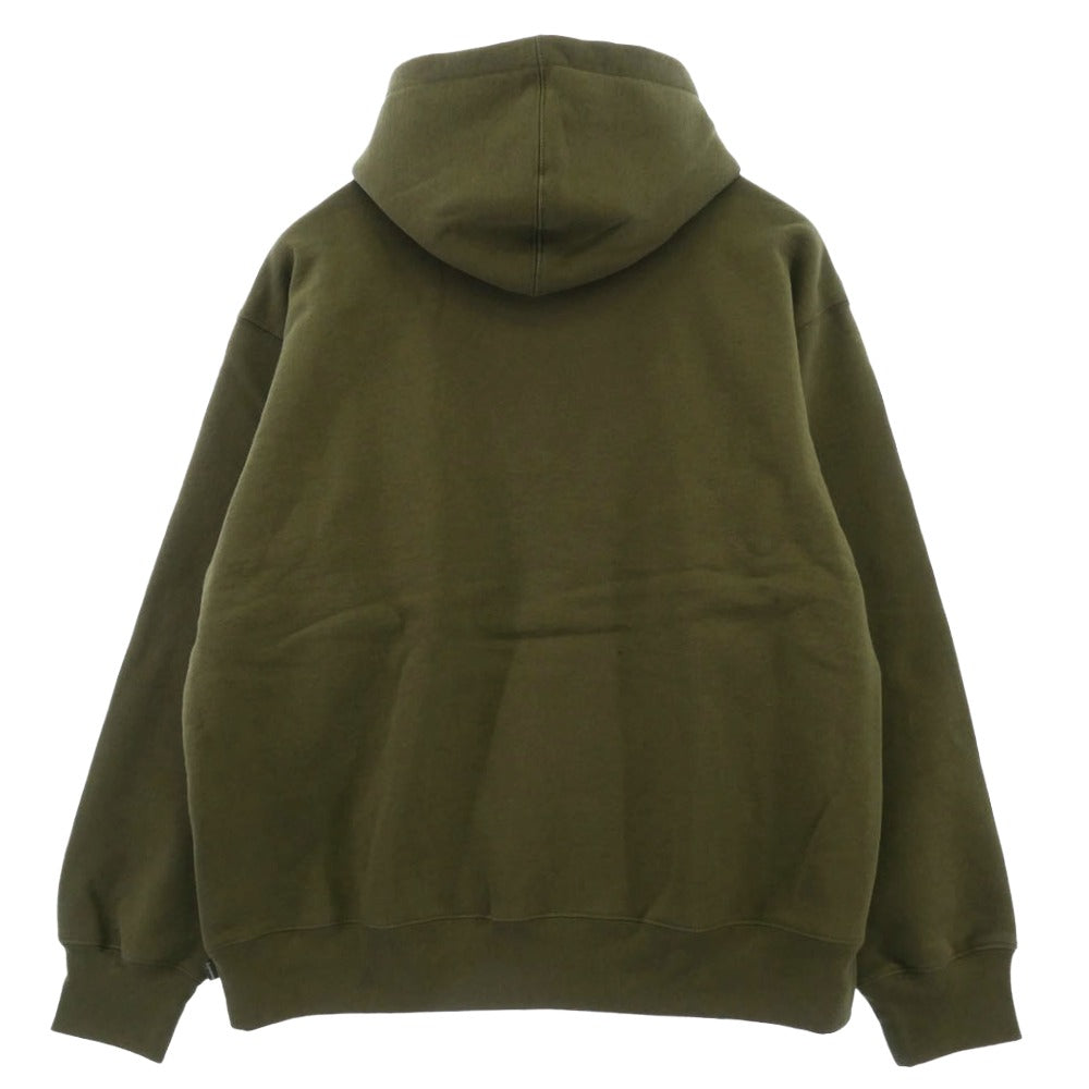 Supreme シュプリーム 25SS Small Box Hooded Sweatshirt スモール ボックス フーディー スウェットシャツ パーカー Dark Olive グリーン系 L【極上美品】【中古】