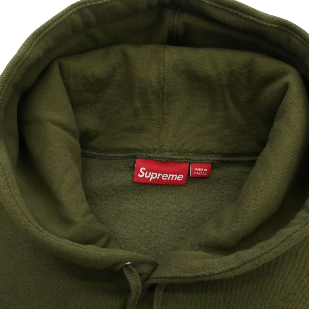 Supreme シュプリーム 25SS Small Box Hooded Sweatshirt スモール ボックス フーディー スウェットシャツ パーカー Dark Olive グリーン系 L【極上美品】【中古】
