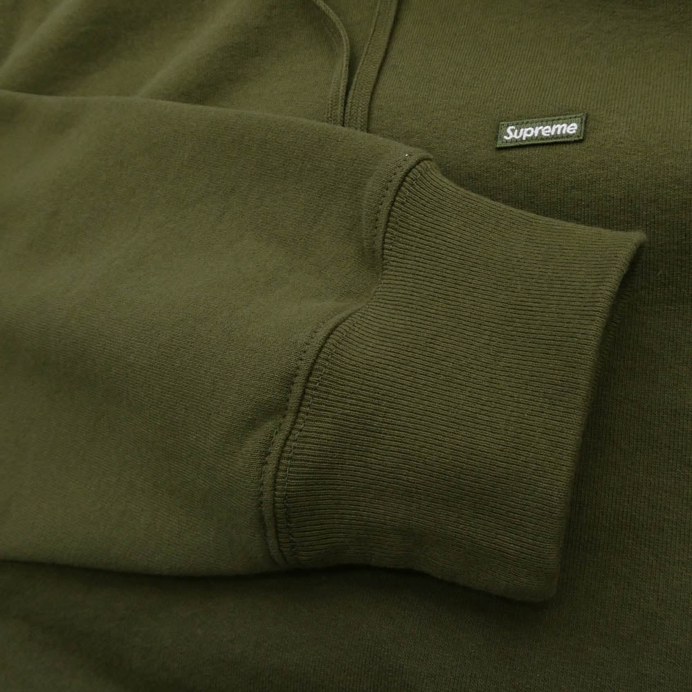Supreme シュプリーム 25SS Small Box Hooded Sweatshirt スモール ボックス フーディー スウェットシャツ パーカー Dark Olive グリーン系 L【極上美品】【中古】