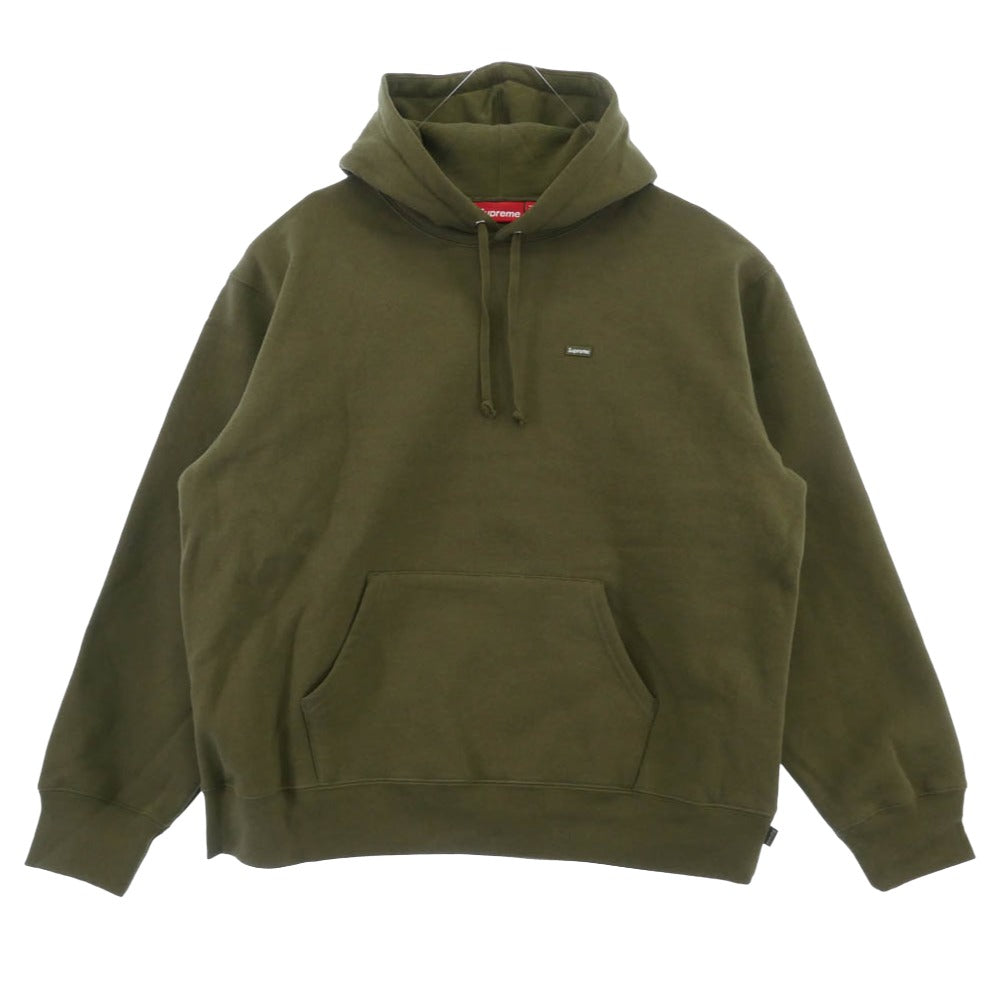 Supreme シュプリーム 25SS Small Box Hooded Sweatshirt スモール ボックス フーディー スウェットシャツ パーカー Dark Olive グリーン系 L【極上美品】【中古】