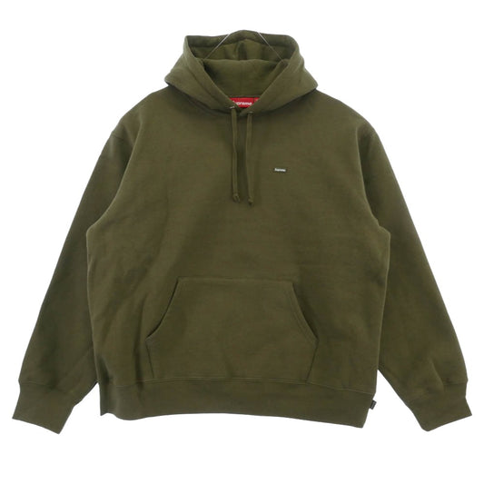 Supreme シュプリーム 25SS Small Box Hooded Sweatshirt スモール ボックス フーディー スウェットシャツ パーカー Dark Olive グリーン系 L【極上美品】【中古】