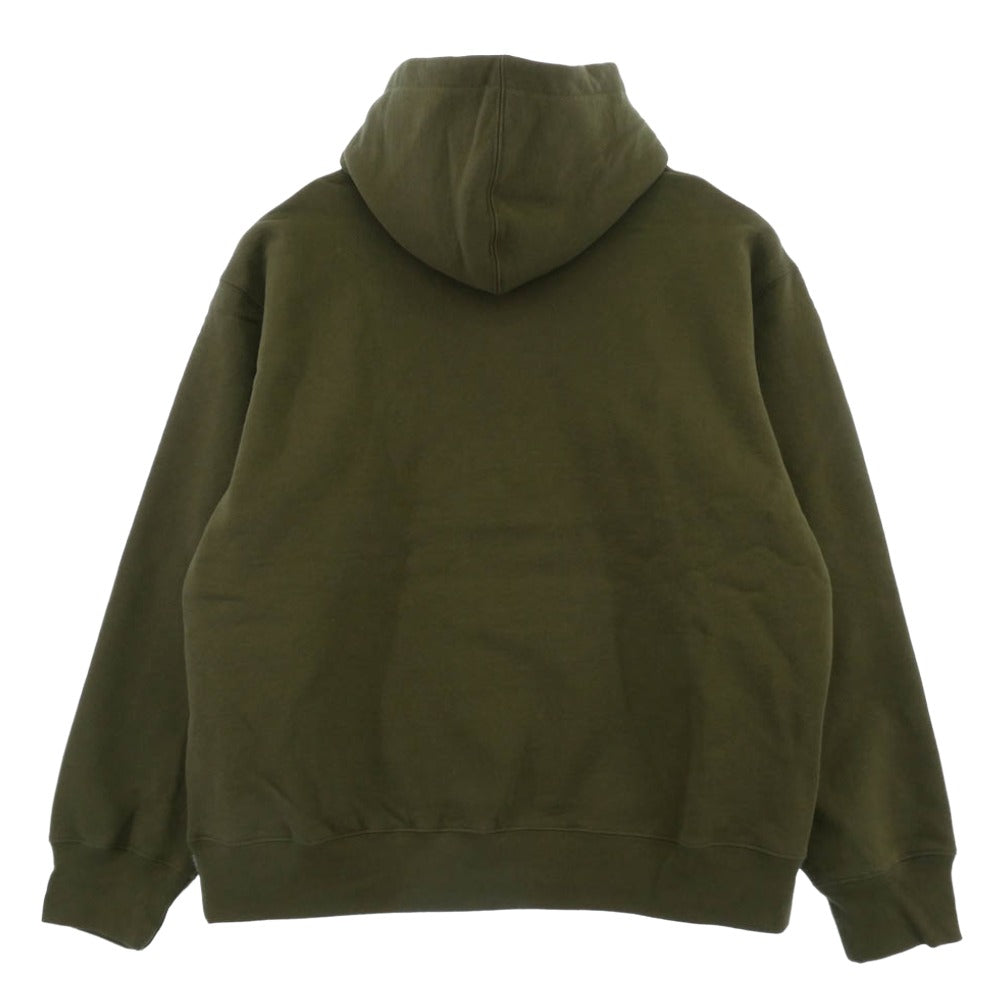 Supreme シュプリーム 25SS Small Box Hooded Sweatshirt スモール ボックス フーディー スウェットシャツ パーカー Dark Olive グリーン系 L【極上美品】【中古】