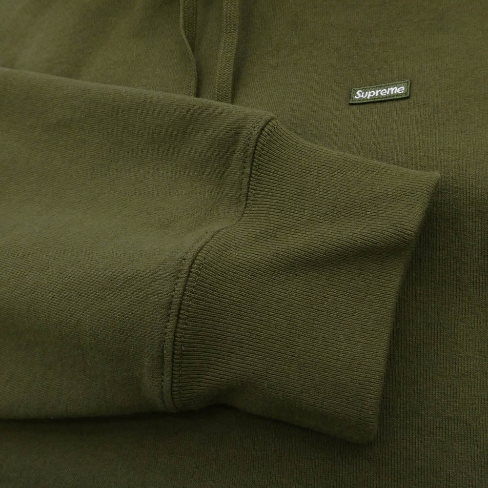 Supreme シュプリーム 25SS Small Box Hooded Sweatshirt スモール ボックス フーディー スウェットシャツ パーカー Dark Olive グリーン系 L【極上美品】【中古】