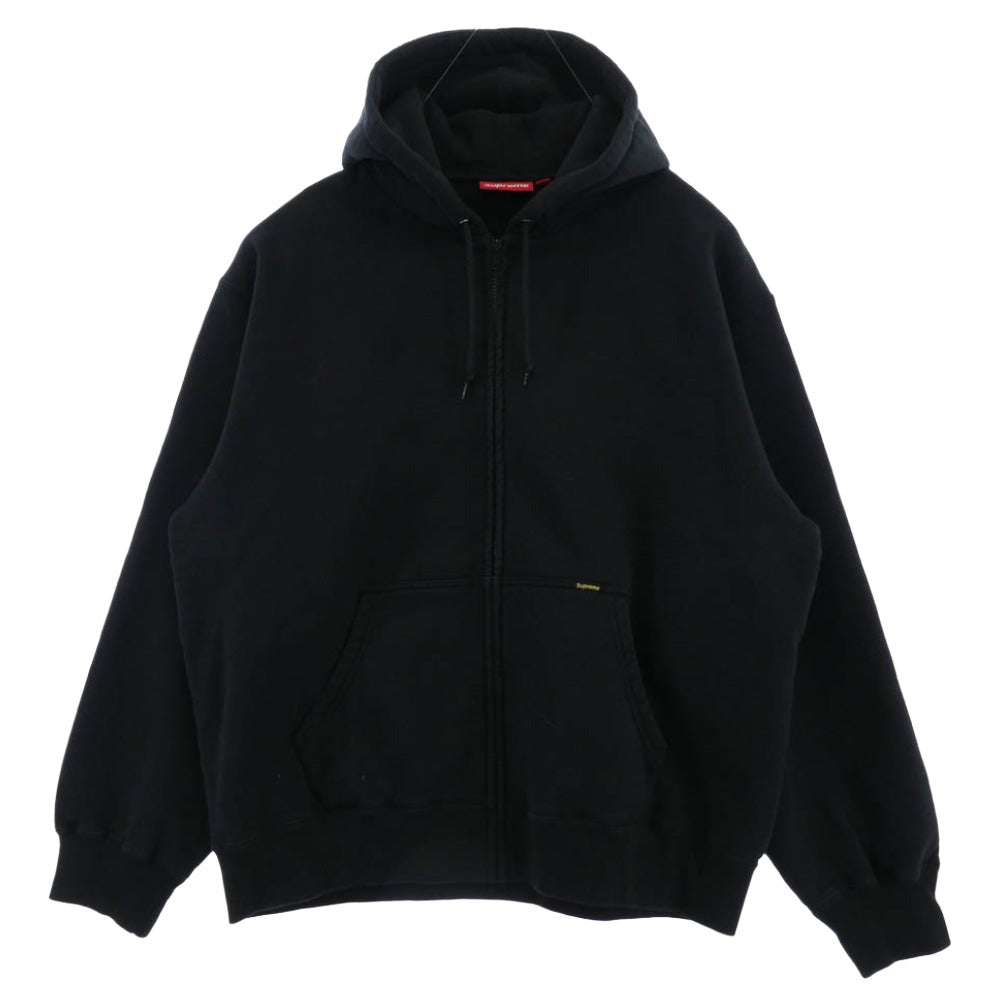 Supreme シュプリーム 25SS Work Zip Up Hooded Sweatshirt ワーク ジップ アップ フーディー パーカー スウェットシャツ ブラック系 L【中古】