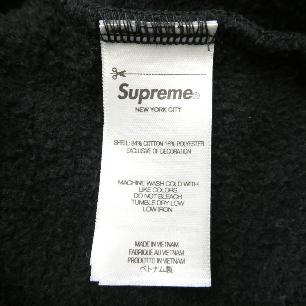 Supreme シュプリーム 25SS Work Zip Up Hooded Sweatshirt ワーク ジップ アップ フーディー パーカー スウェットシャツ ブラック系 L【中古】