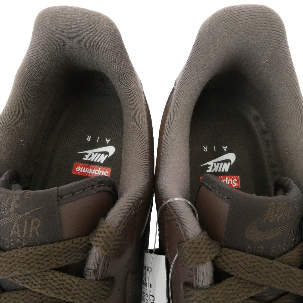 Supreme シュプリーム 23AW CU9225-200 Air Force 1 Low Baroque Brown エアフォースワン バロックブラウン スニーカー ブラウン系 27.5cm【極上美品】【中古】