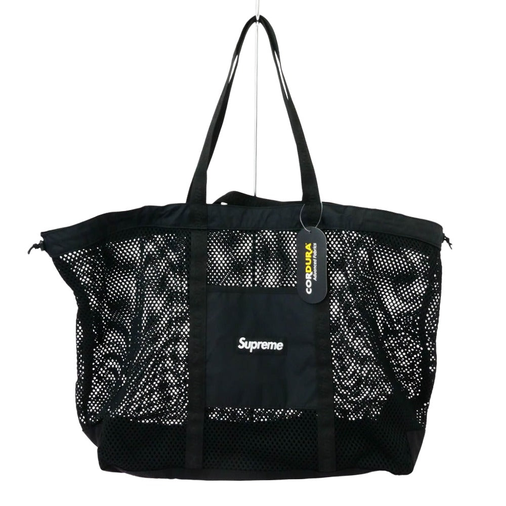 Supreme シュプリーム 25SS Mesh Tote Bag メッシュ トートバッグ ブラック系【極上美品】【中古】