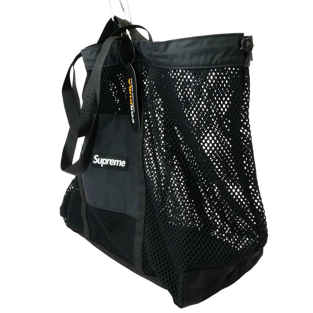 Supreme シュプリーム 25SS Mesh Tote Bag メッシュ トートバッグ ブラック系【極上美品】【中古】