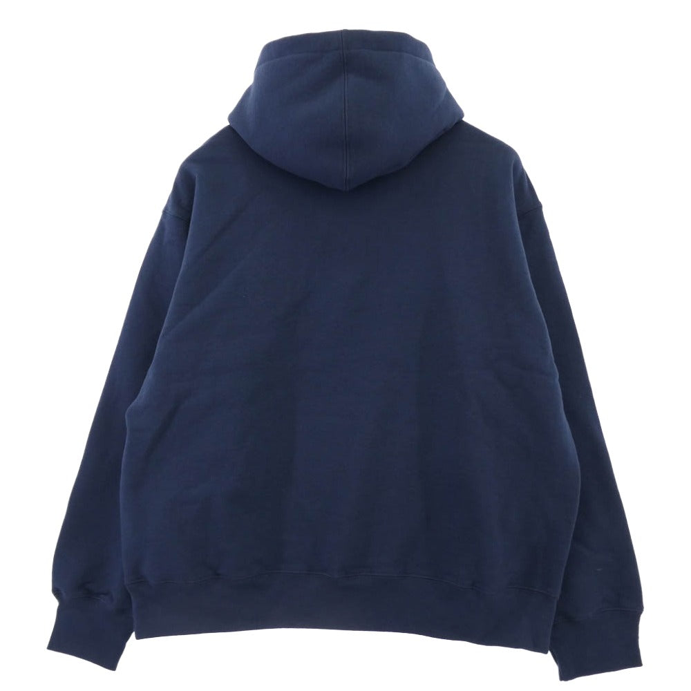 Supreme シュプリーム 25SS Small Box Hooded Sweatshirt スモール ボックス フーディー スウェットシャツ パーカー Navy ブルー系 L【極上美品】【中古】
