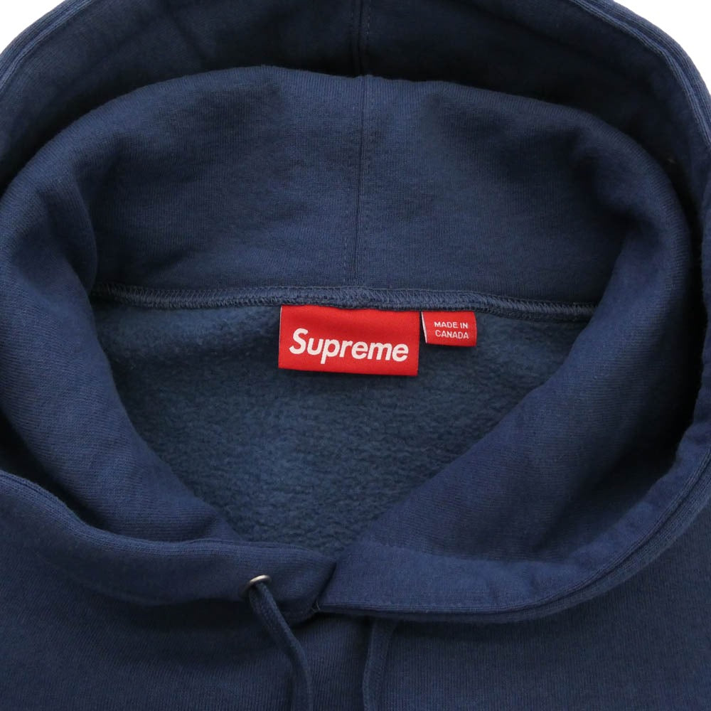 Supreme シュプリーム 25SS Small Box Hooded Sweatshirt スモール ボックス フーディー スウェットシャツ パーカー Navy ブルー系 L【極上美品】【中古】