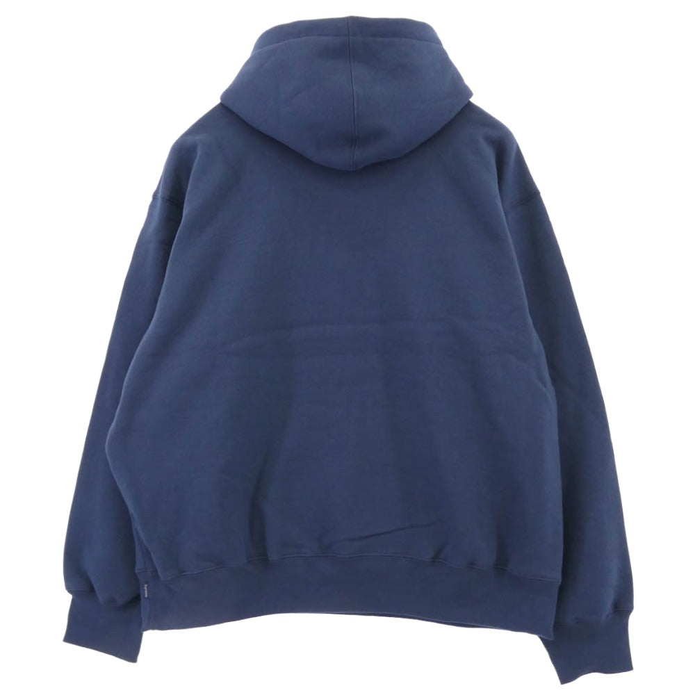 Supreme シュプリーム 25SS Small Box Hooded Sweatshirt スモール ボックス フーディー スウェットシャツ パーカー Navy ブルー系 L【極上美品】【中古】
