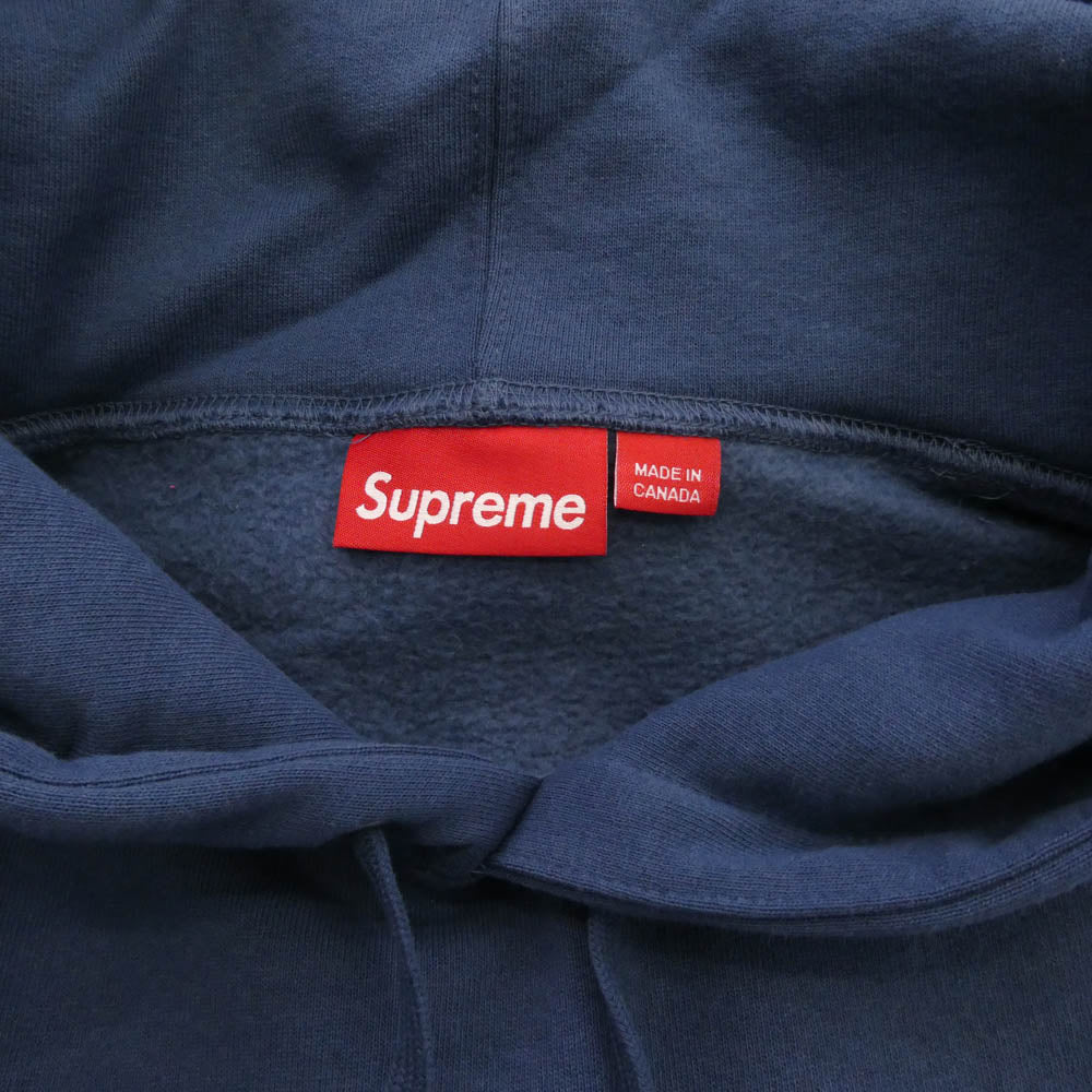 Supreme シュプリーム 25SS Small Box Hooded Sweatshirt スモール ボックス フーディー スウェットシャツ パーカー Navy ブルー系 L【極上美品】【中古】