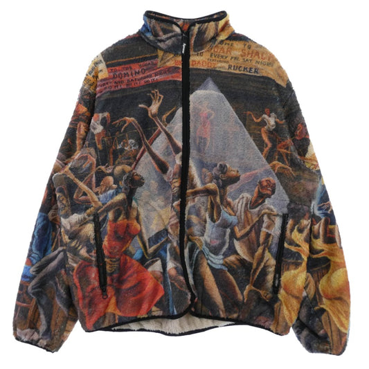 Supreme シュプリーム 25SS x Ernie Barnes Fleece Jacket アーニー バーンズ フリースジャケット マルチカラー系 L【極上美品】【中古】