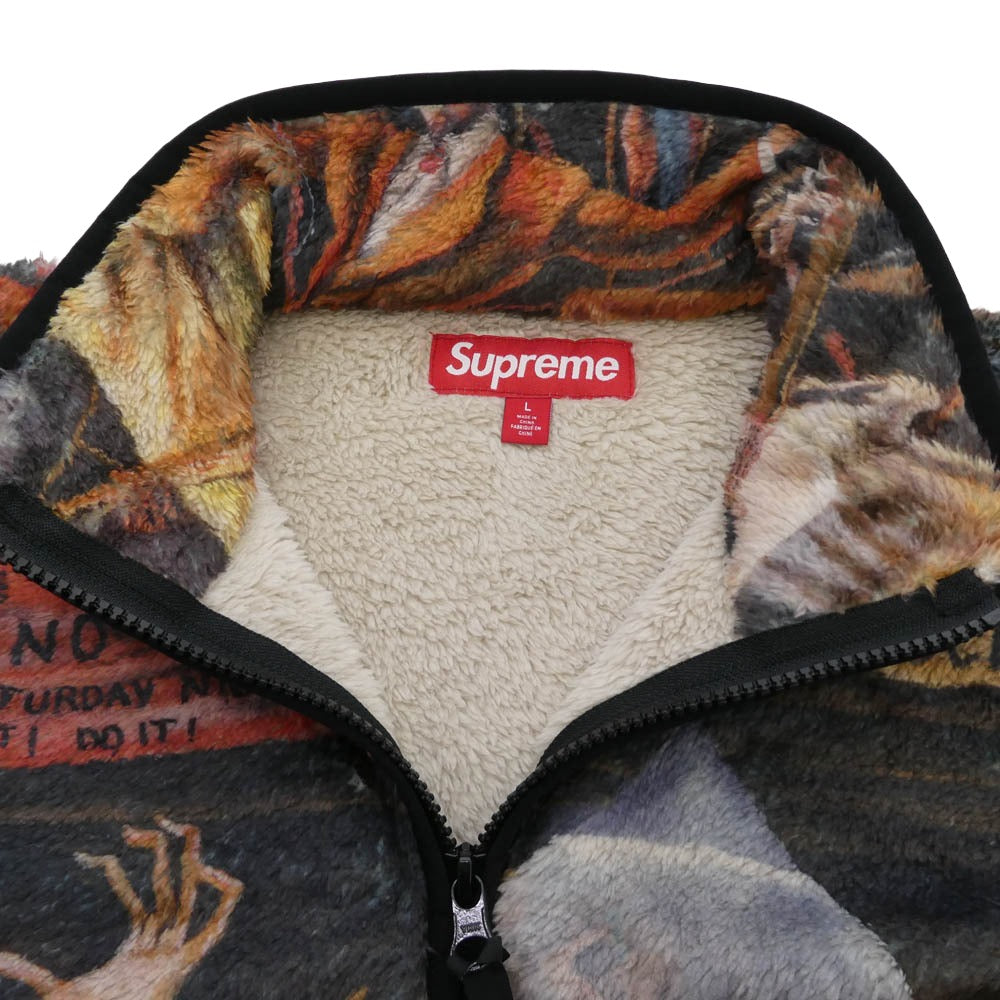 Supreme シュプリーム 25SS x Ernie Barnes Fleece Jacket アーニー バーンズ フリースジャケット マルチカラー系 L【極上美品】【中古】