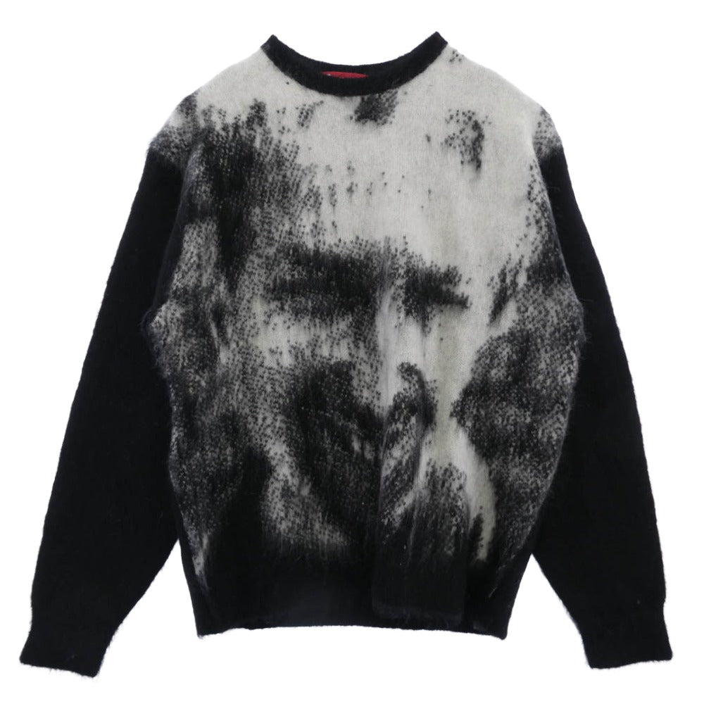 Supreme シュプリーム 25SS x Aphex Twin Mohair Sweater エイフェックス ツイン モヘア セーター ブラック系 ホワイト系 M【美品】【中古】