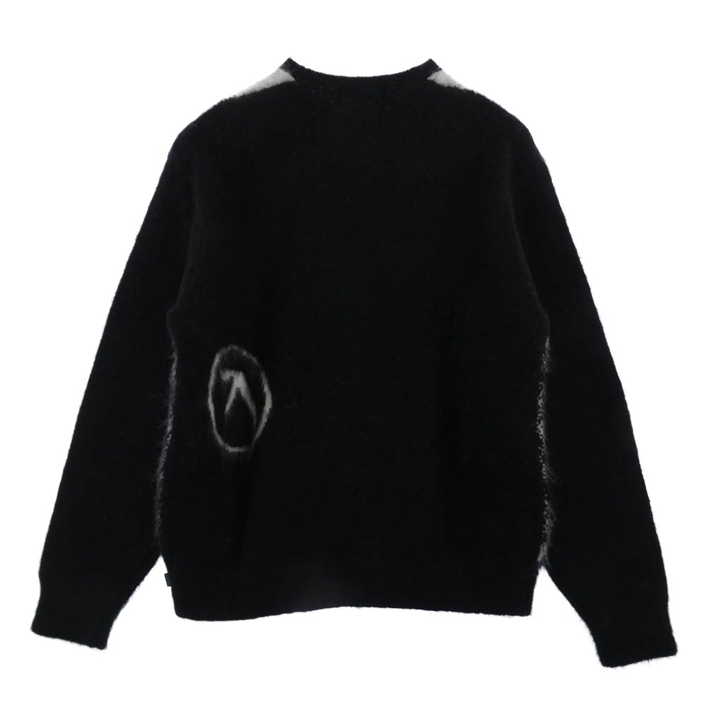 Supreme シュプリーム 25SS x Aphex Twin Mohair Sweater エイフェックス ツイン モヘア セーター ブラック系 ホワイト系 M【美品】【中古】