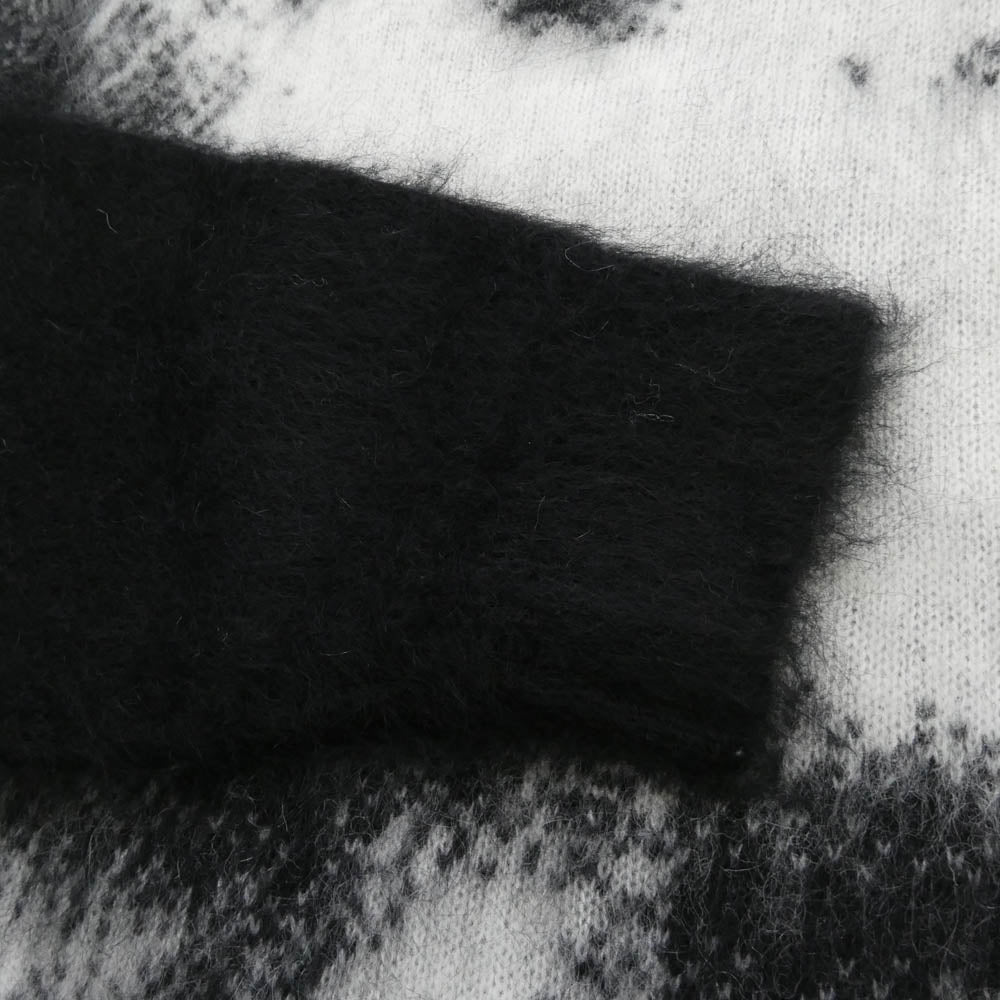 Supreme シュプリーム 25SS x Aphex Twin Mohair Sweater エイフェックス ツイン モヘア セーター ブラック系 ホワイト系 M【美品】【中古】