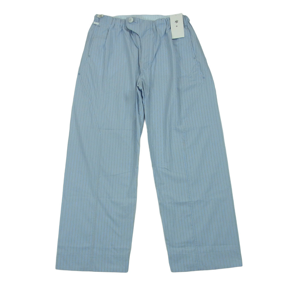Goldwin ゴールドウィン 26SS GZ76153 Reflective Striped Pants レトロ リフレクティブ ストライプ パンツ ライトブルー系 CHILL SAXE M 2【極上美品】【中古】