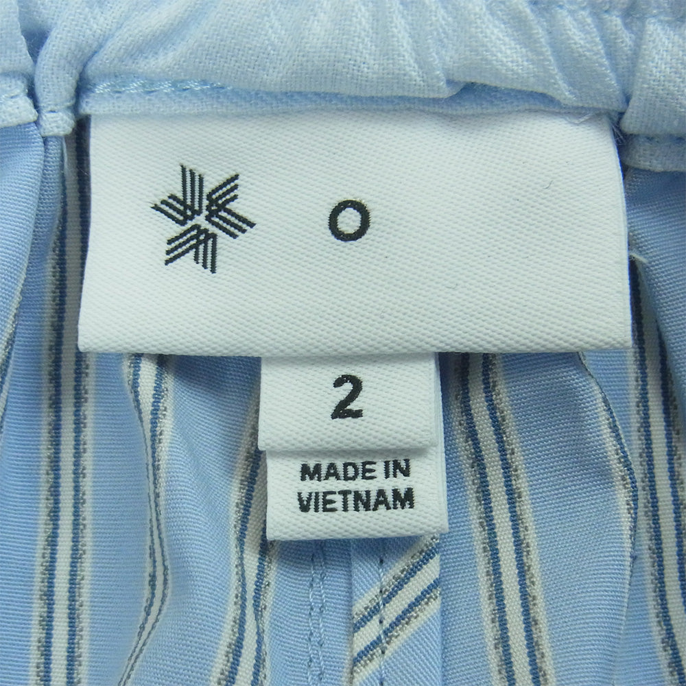 Goldwin ゴールドウィン 26SS GZ76153 Reflective Striped Pants レトロ リフレクティブ ストライプ パンツ ライトブルー系 CHILL SAXE M 2【極上美品】【中古】