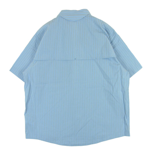 Goldwin ゴールドウィン 26SS GZ56105 Retroreflective Short Sleeved Shirt レトロ リフレクティブ ショート スリーブ 半袖 シャツ ライトブルー系 CHILL SAXE L 3【極上美品】【中古】