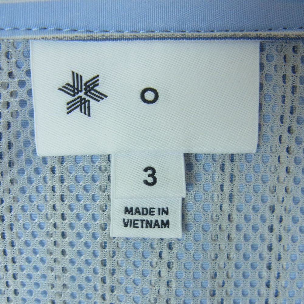 Goldwin ゴールドウィン 26SS GZ56105 Retroreflective Short Sleeved Shirt レトロ リフレクティブ ショート スリーブ 半袖 シャツ ライトブルー系 CHILL SAXE L 3【極上美品】【中古】