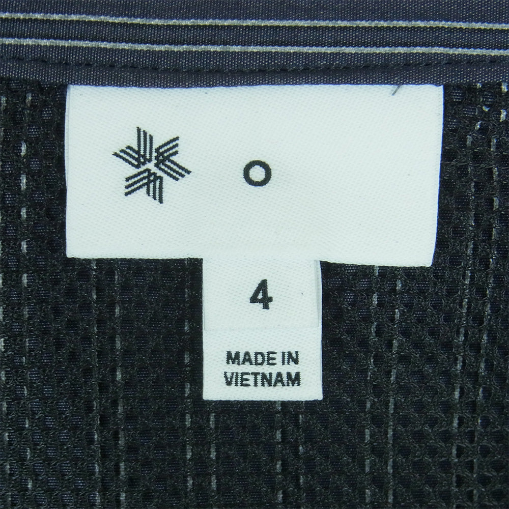 Goldwin ゴールドウィン 26SS GZ56105 Reflective Striped Shirt レトロ リフレクティブ ショート スリーブ 半袖 シャツ チャコール系 DEEP CHARCOAL XL 4【極上美品】【中古】