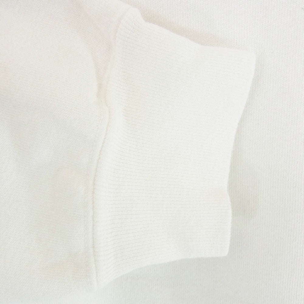 Champion チャンピオン C5-P001 USA製 9oz Terry Fleece CREW NECK SWEATSHIRT クルーネック スウェット シャツ ホワイト系 L【中古】