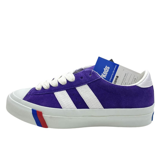PRO-Keds プロケッズ PN1021 ROYAL PLUS SUEDE LO ロイヤル プラス ローカット スニーカー パープル パープル系 ホワイト系 25.5cm【新古品】【未使用】【中古】