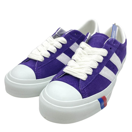 PRO-Keds プロケッズ PN1021 ROYAL PLUS SUEDE LO ロイヤル プラス ローカット スニーカー パープル パープル系 ホワイト系 25.5cm【新古品】【未使用】【中古】