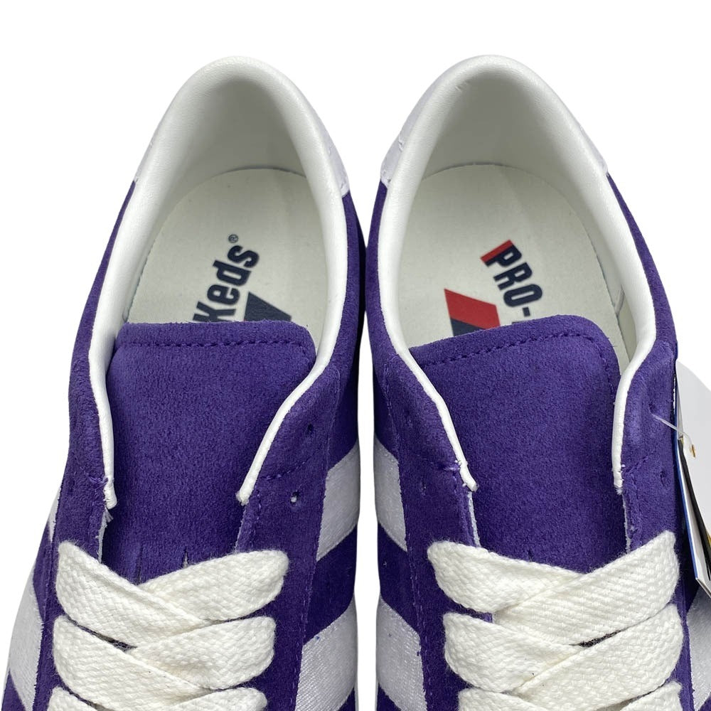 PRO-Keds プロケッズ PN1021 ROYAL PLUS SUEDE LO ロイヤル プラス ローカット スニーカー パープル パープル系 ホワイト系 25.5cm【新古品】【未使用】【中古】