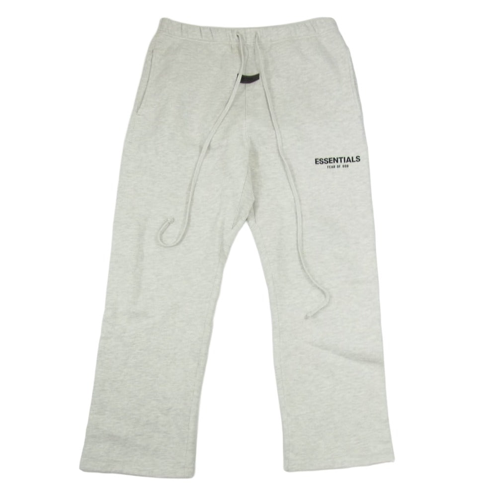 FEAR OF GOD フィアオブゴッド ESSENTIALS エッセンシャルズ ラバーロゴ ドローストリング スウェットパンツ グレー系 M【中古】