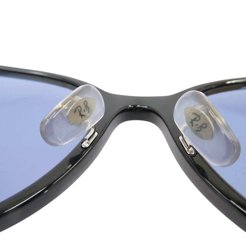 Ray-Ban レイバン RB4334D ブルーレンズ サングラス アイウェア フレーム：ブラック系　レンズ：ブルー系 55□19-145【中古】