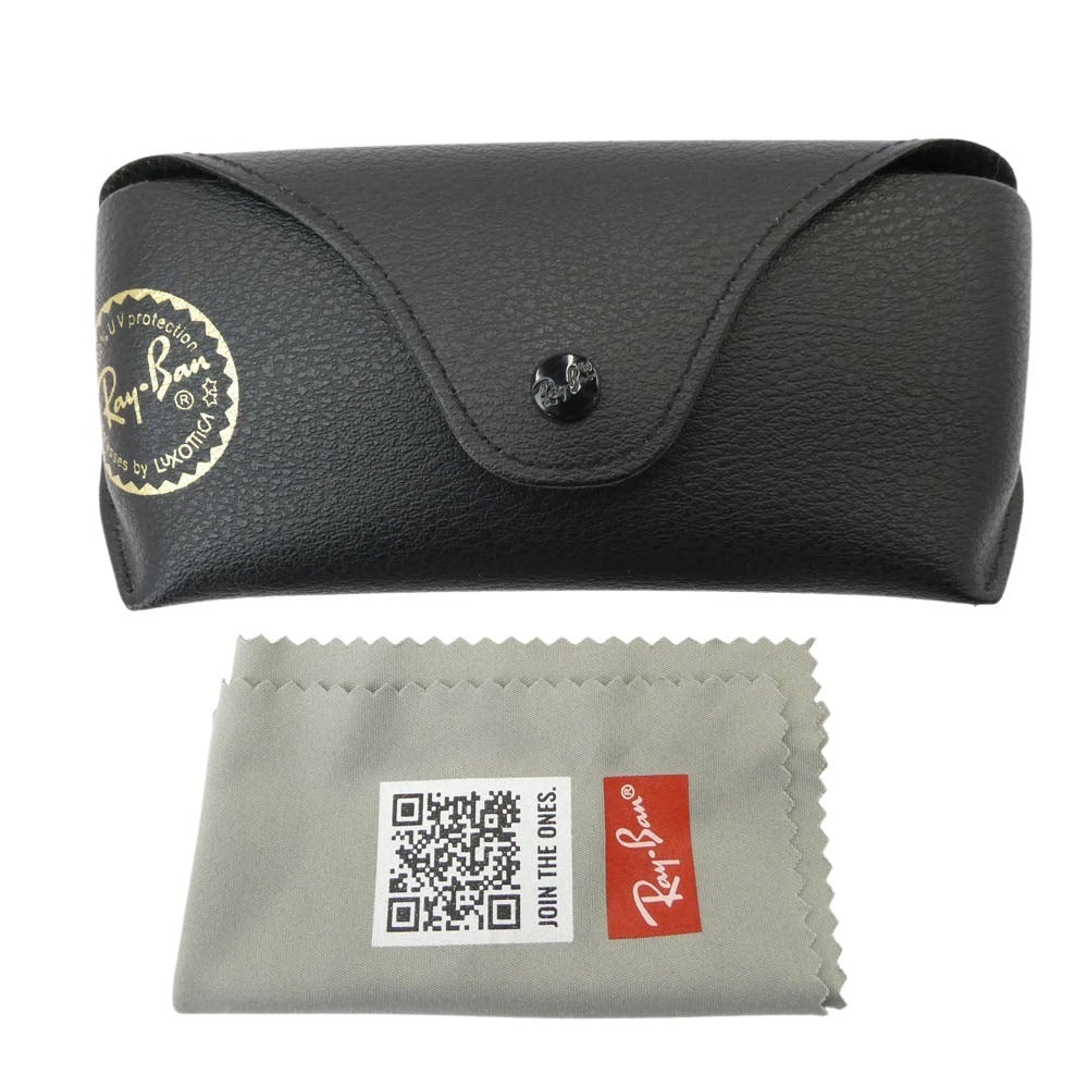 Ray-Ban レイバン RB4334D ブルーレンズ サングラス アイウェア フレーム：ブラック系　レンズ：ブルー系 55□19-145【中古】