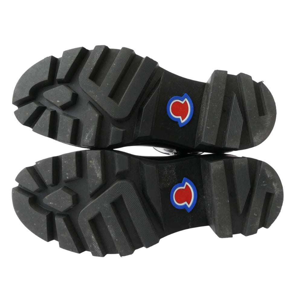 MONCLER モンクレール サイドジップ ラバー レインブーツ ブラック系 37【中古】