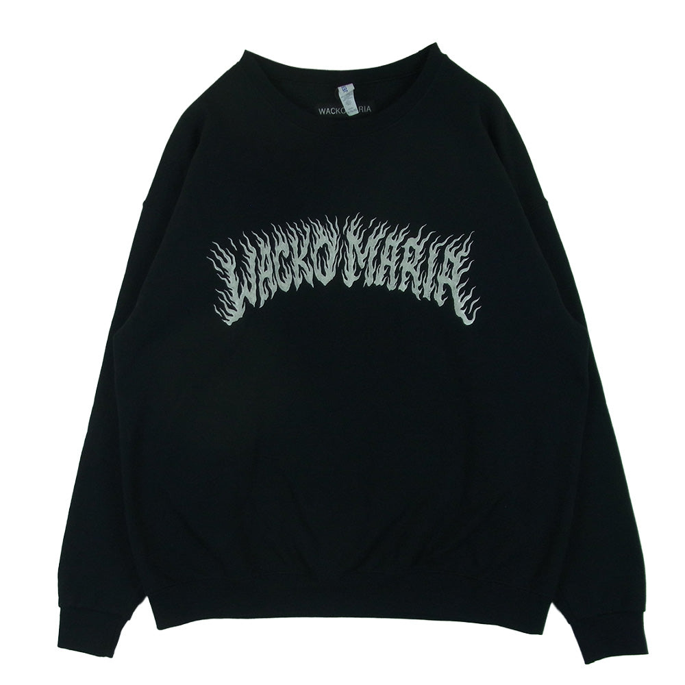 WACKO MARIA ワコマリア 25AW TIM LEHI CREW NECK SWEAT SHIRT TYPE-2 ロゴ刺繍 ティムリーハイ クルーネック スウェット トレーナー ブラック系 XL【中古】 WACKO MARIA ワコマリア 25AW TIM LEHI CREW NECK SWEAT SHIRT TYPE-