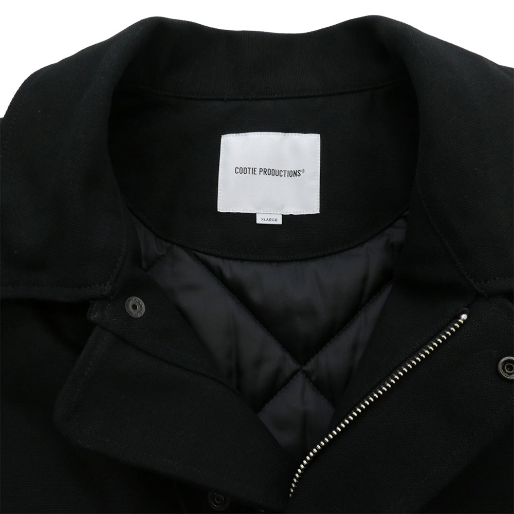 COOTIE クーティー 25AW CTE-25A213 Cotton Canvas Padded Work Jacket コットンキャンバス パデッド 中綿 ワーク ジャケット ブラック系 XL【中古】