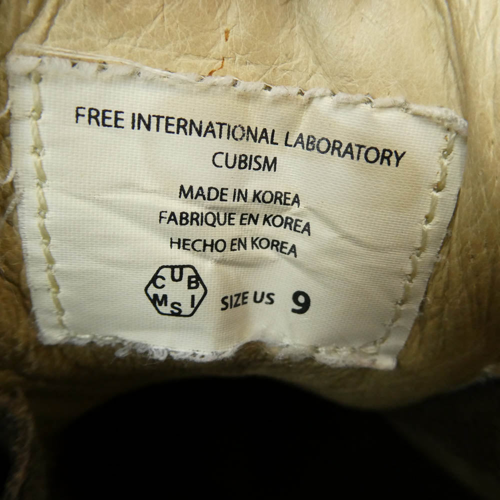 VISVIM ビズビム FANG HIKER レザー メッシュ切替 ハイカー マウンテンブーツ シューズ ブラウン系 US9【中古】