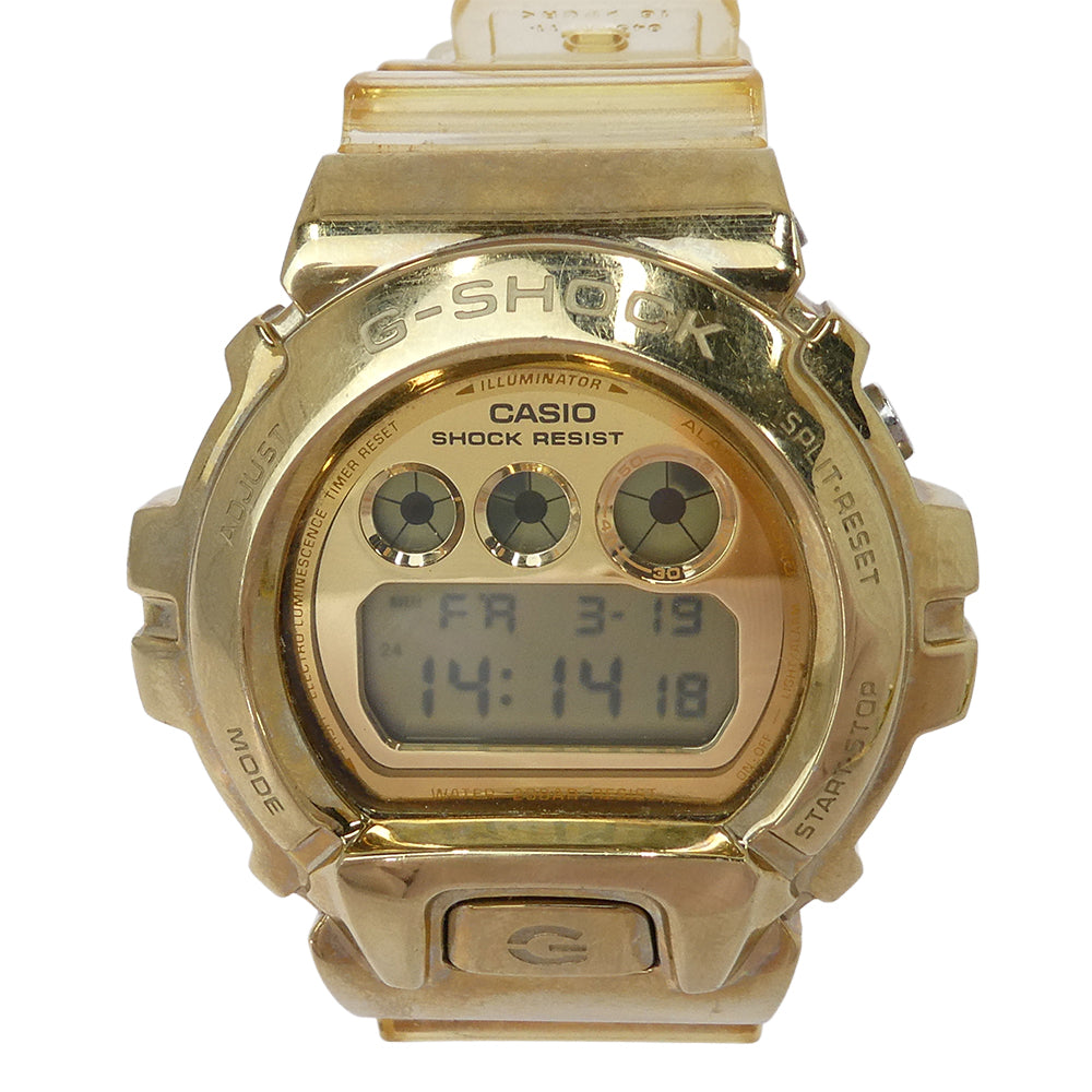 G-SHOCK ジーショック GM-6900SG 6900 シリーズ SS QZ 樹脂 ステンレススチール クォーツ 腕時計 ゴールド系【中古】