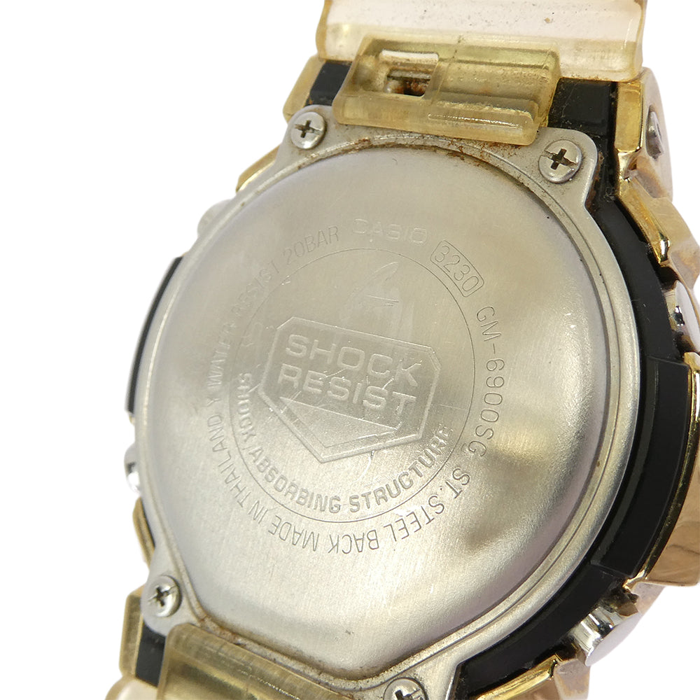 G-SHOCK ジーショック GM-6900SG 6900 シリーズ SS QZ 樹脂 ステンレススチール クォーツ 腕時計 ゴールド系【中古】