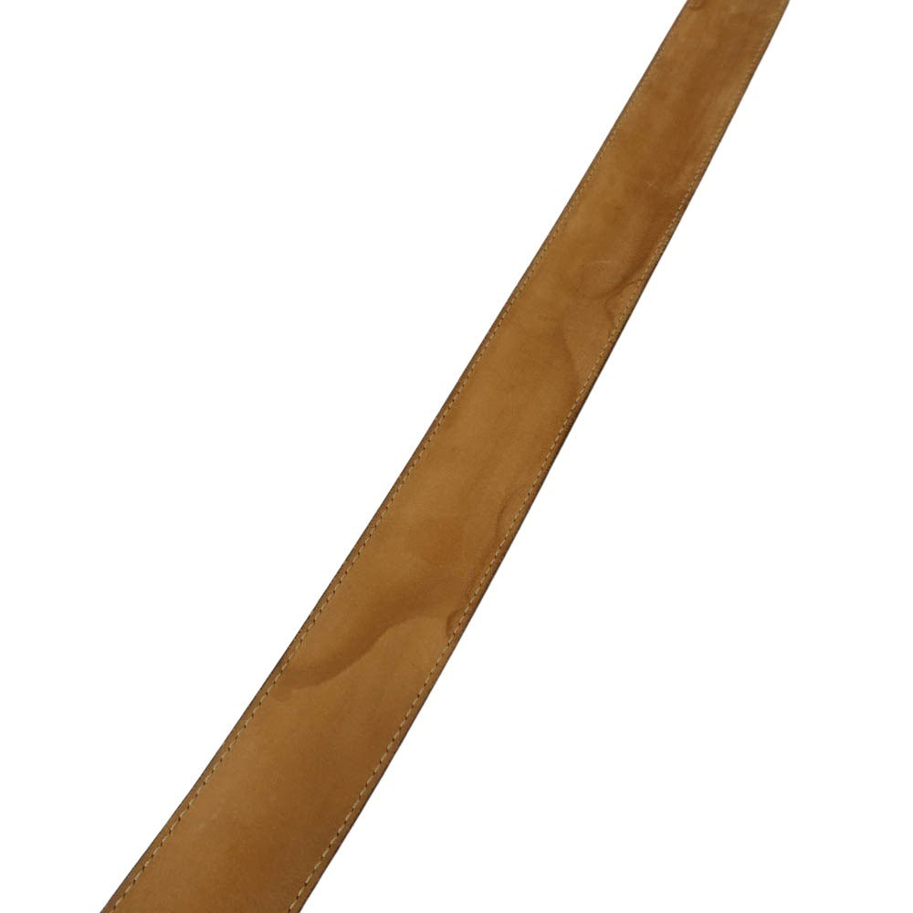 GUCCI グッチ インターロッキングG GG総柄 バックル レザー ベルト ブラウン系【中古】