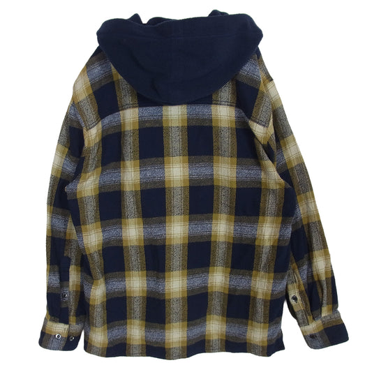 DESCENDANT ディセンダント フード付き チェック シャツ イエロー系 2【中古】