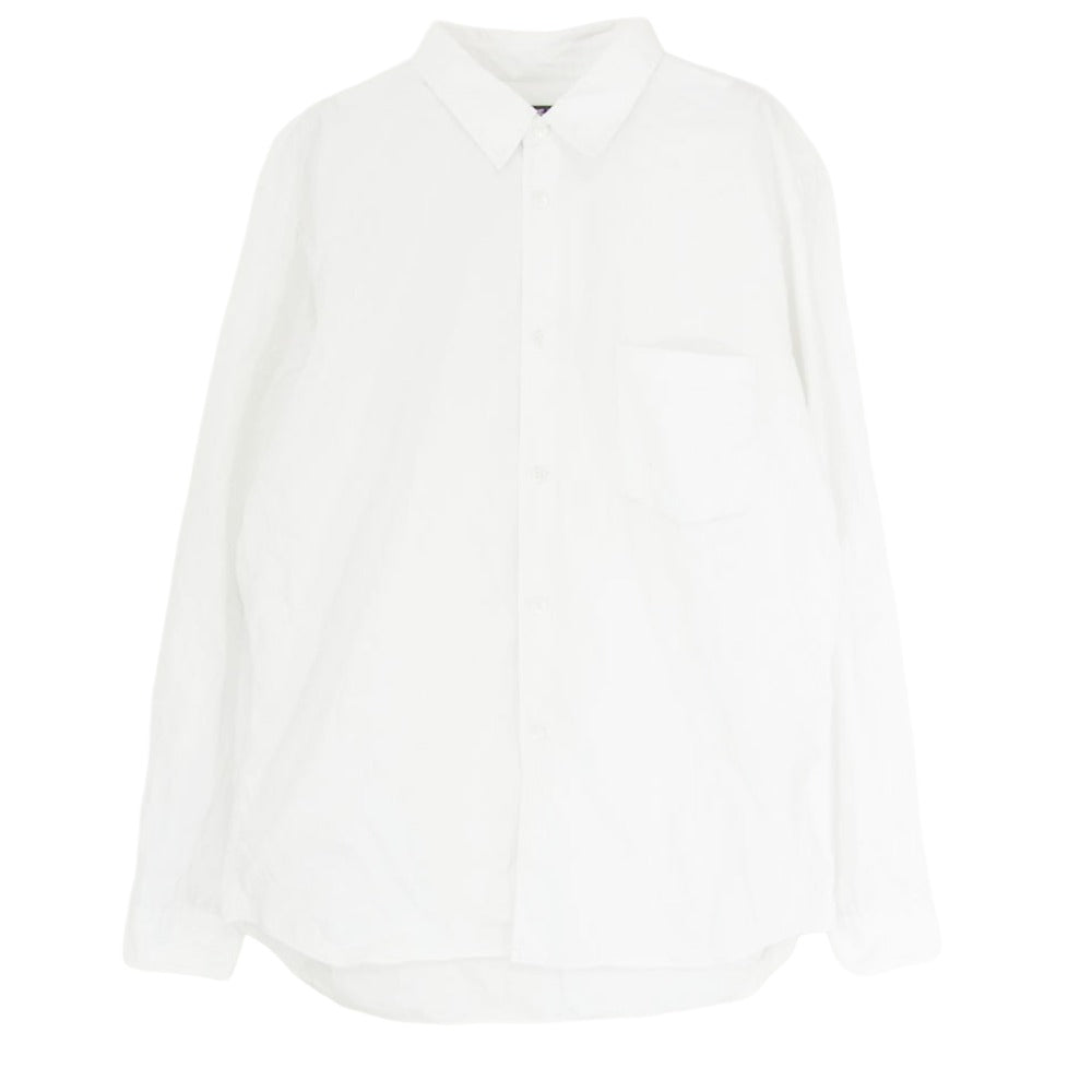 COMME des GARCONS HOMME DEUX コムデギャルソンオムドゥ DZ-B516 AD2019 プレーンカラー 長袖 シャツ ホワイト系 XL【中古】